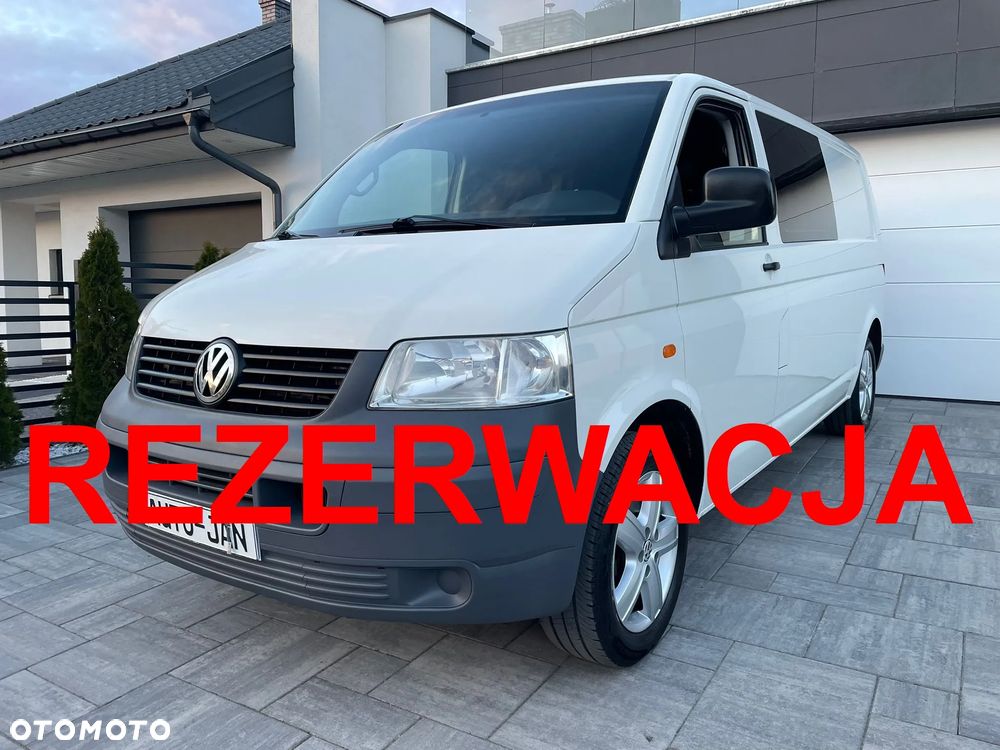 Volkswagen TRANSPORTER T5 L2H1 Długi Klima Skóry Tempomat Brygadówka Dubel Kabina - 1