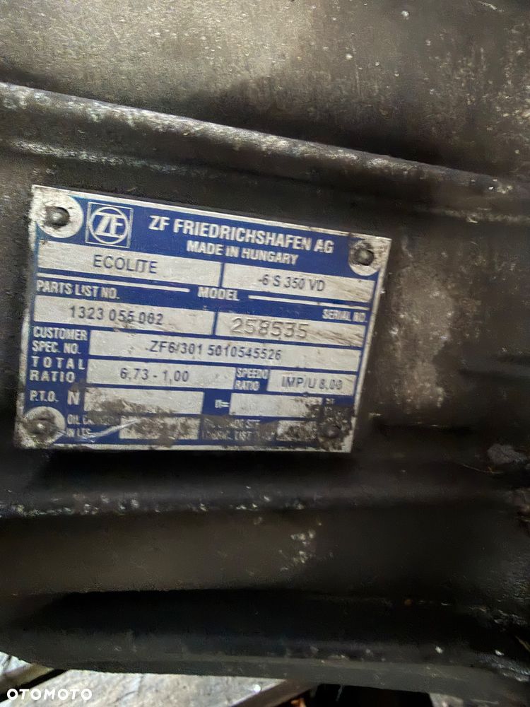 Skrzynia biegów Renault Mascott 3.0 DCI 09r 6S350 - 5
