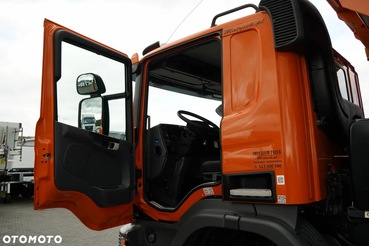 Scania P 410 / 8x4 / WYWROTKA TYLNOZSYPOWA / 21 TON ŁADOWNOŚCI / OPONY 100% - 24