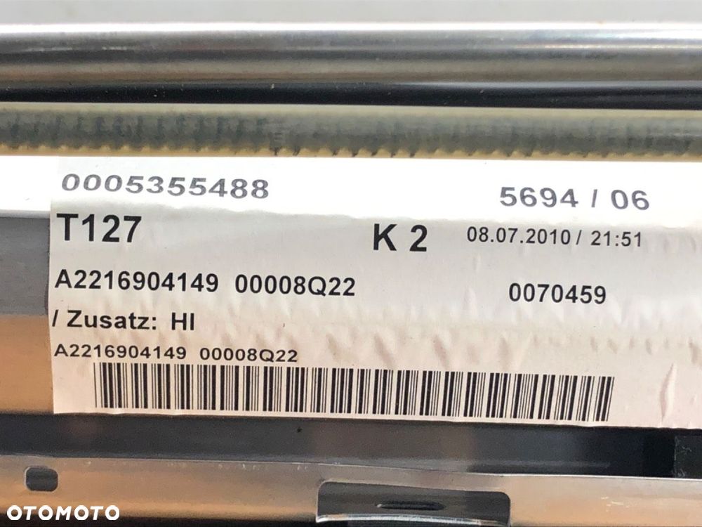 ROLETA TYLNEJ SZYBY - 111.00 PLN - MERCEDES-BENZ KLASA S (W221) 2005 - 2013 S 500 (221.071, 221.171) - 7