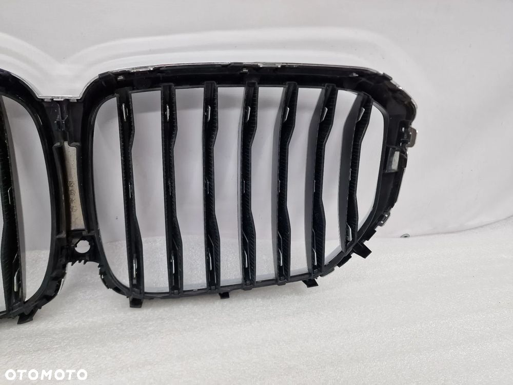 BMW X5 G05 19- ATRAPA / NERKI / GRILL PRZEDNI PRZÓD SATYNA + CHROM , NR 7454887 / 7454888 , NR AUKCJI GL403 - 15