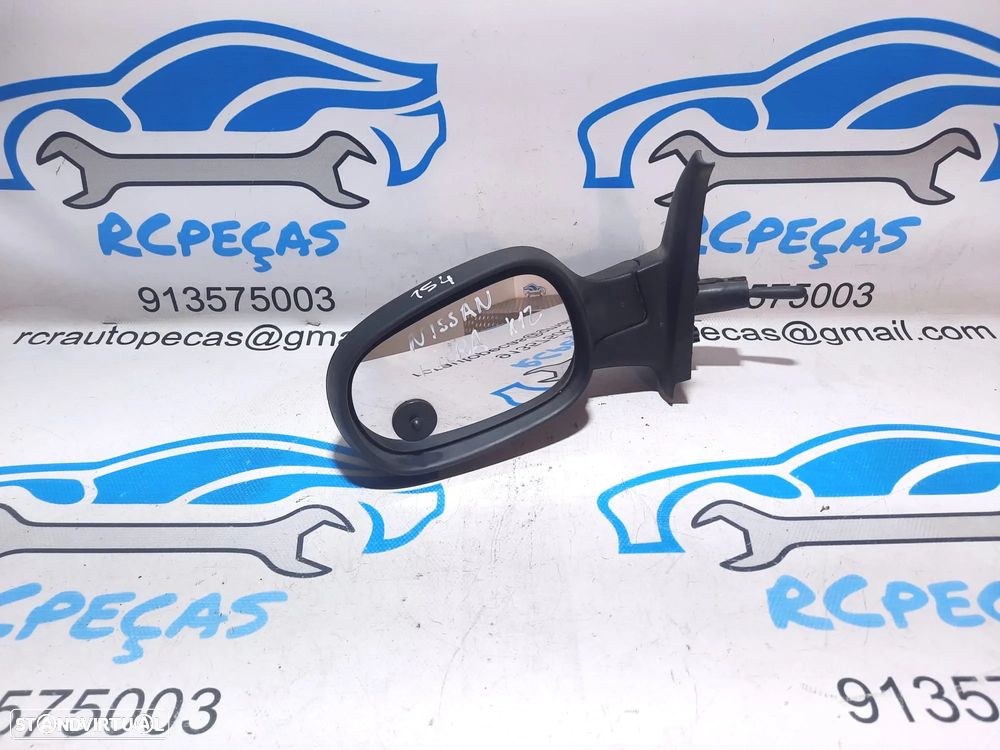 ESPELHO RETROVISOR ESQUERDO NISSAN MICRA K12 96302AX927 MANUAL ESPELHOS RETROVISORES - 3