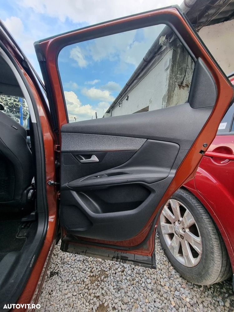 Usa Dreapta Spate Peugeot 3008 II 2016 - 2020 SUV 4 Usi Copper Braun Perleffekt ELG (1316) - 2
