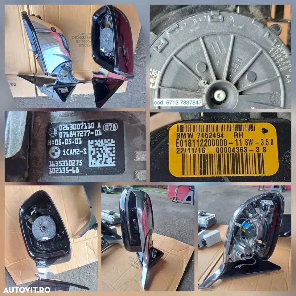 Stop dr sp droser ECU parcare modul AHM calc servotronic oglinda camera surround view tipsuri amplificator difuzor cu incinta tweeter boxe borna plus cablaj pdc bmw - 4