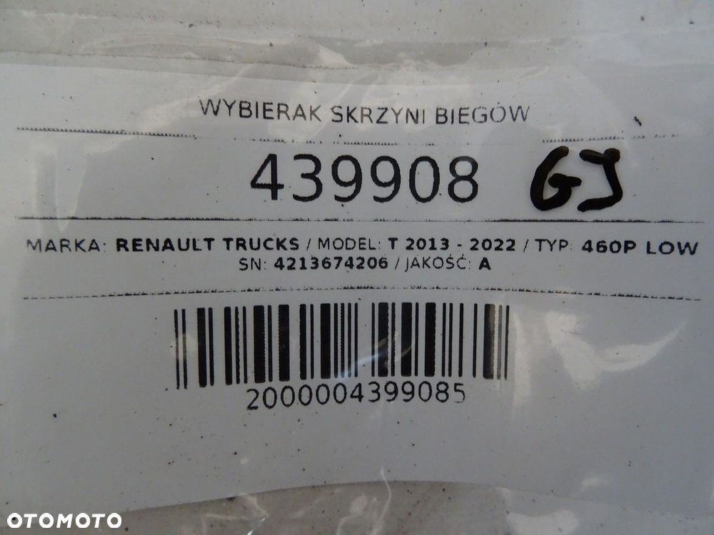 WYBIERAK SKRZYNI BIEGÓW - 3023.00 PLN - RENAULT TRUCKS T 2013 - 2022 460P LOW 4213674206 - 7
