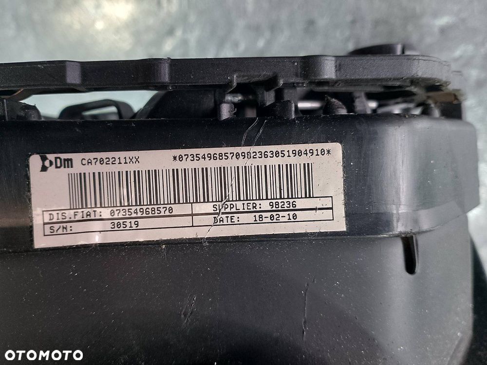 PODUSZKA KIEROWCY, AIRBAG FIAT DOBLO III 07354968570 1.6 Multijet - 2
