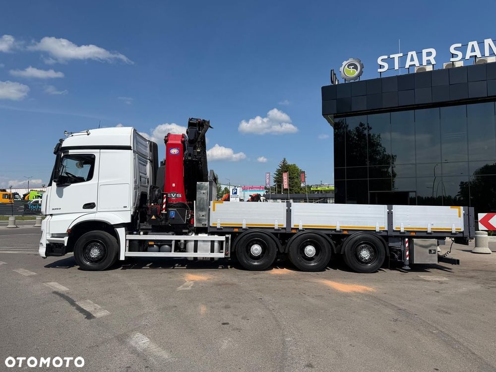 Mercedes-Benz AROCS 3253 8x4 HMF 5020 Fly Jib HDS Żuraw Crane Kran - 11
