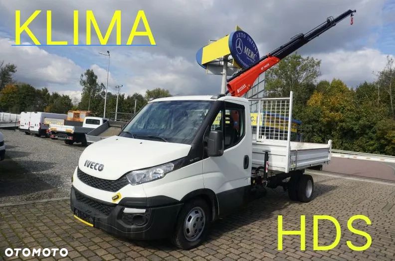 Iveco 35C15 żuraw wywrotka kiper HDS skrzynia - 1