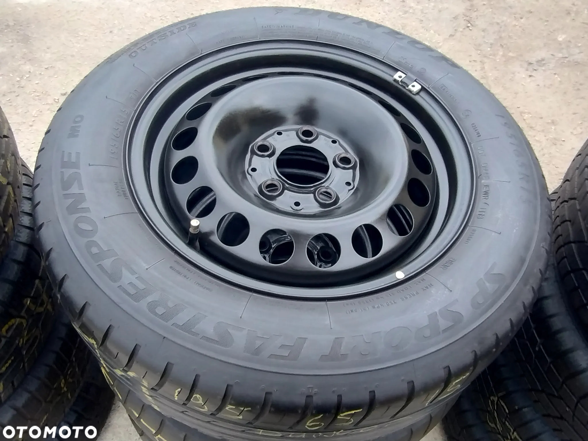 195/65R15 Opony Letnie Lato DUNLOP SP SPORT FASTRESPONSE MO 5x112 Felgi Stalowe STAL 15 Koła Mercedes A W176 B W246 CLA C117 KLASA W169 W245 195/65 5-6mm - 17