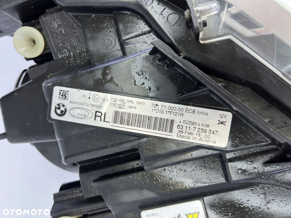 lampa reflektor lewa xenon 7259547 bmw f30 f31 uk kompletna z moduŁami - 10