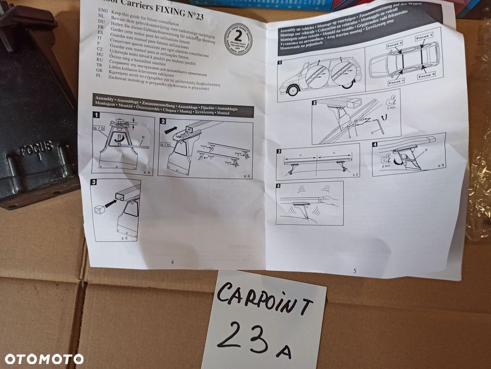 Bagażnik dachowy bazowy Carpoint 23A Ford Focus - 6