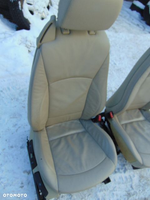 BMW Z4  E85 E86 LEWY FOTEL ładne super PODGRZEWANY FOTELE grzany skóra kremowa LUX - 7