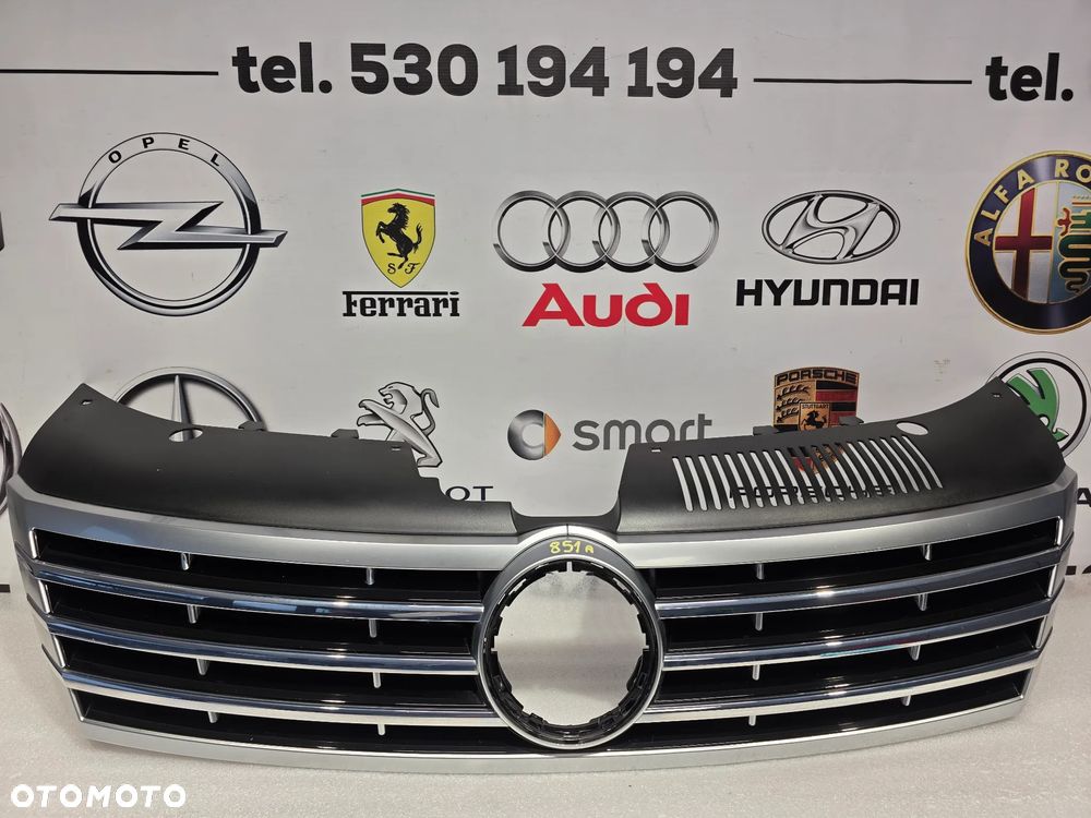 VW PASSAT CC 3C8 LIFT ZWYKŁY / R-LINE BARDZO ŁADNA ATRAPA / GRILL PRZEDNI PRZÓD W SATYNIE , NR 3C8853653A , NR AUKCJI GL851 - 1