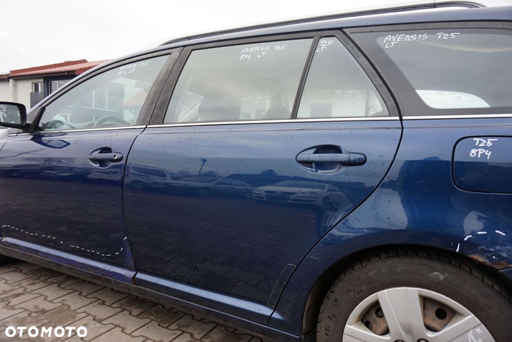 DRZWI TYLNE LEWE AVENSIS II T25 KOMBI 8P4  GRANATOWY TOYOTA 2003-2006 - 3