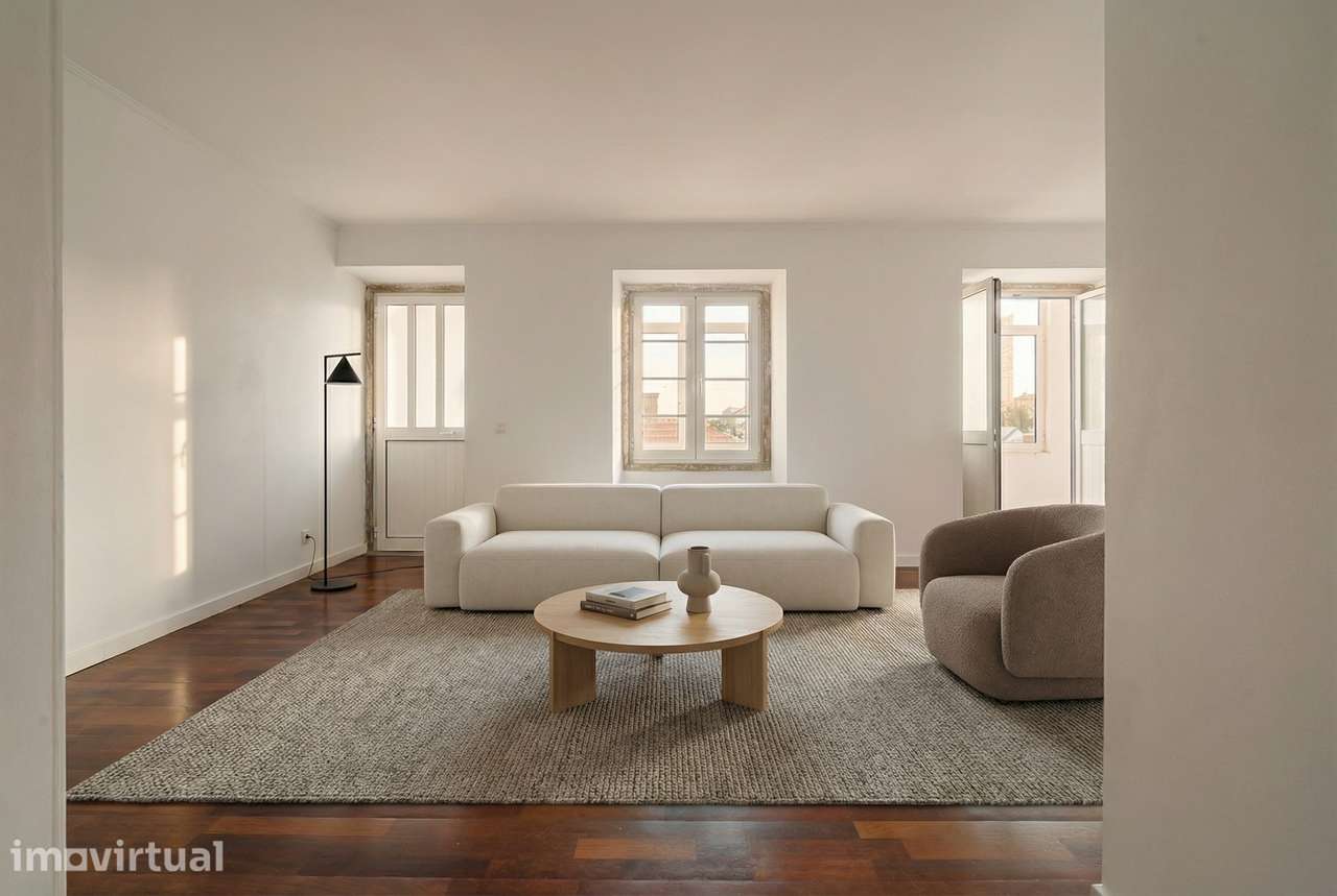 Apartamento T3 com terraço e garagem Avenida da Liberdade - Grande imagem: 5/39