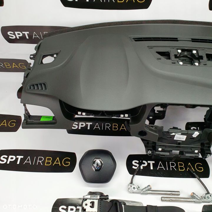 RENAULT MEGANE IV 4 DESKA ROZDZIELCZA KONSOLA KOKPIT PULPIT PODUSZKI AIRBAG AIR BAG PASY KIT SET - 2