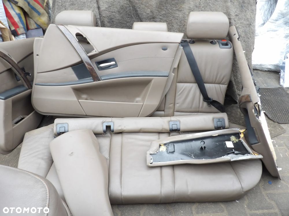 BMW - E61 - KOMPLET - FOTELE , KANAPA , BOCZKI , TUNEL ŚRODKOWY - OGRZEWANE - EUROPA - 5