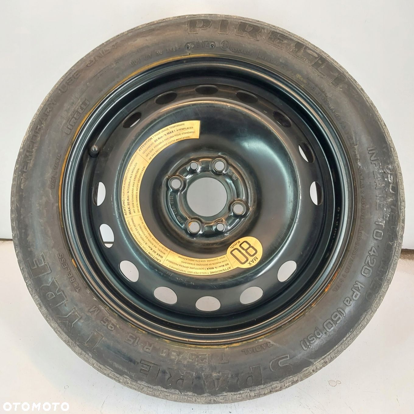 Koło dojazdowe Dojazdówka 15 4x98 Fiat 500 125/80R15 B1536 - 1