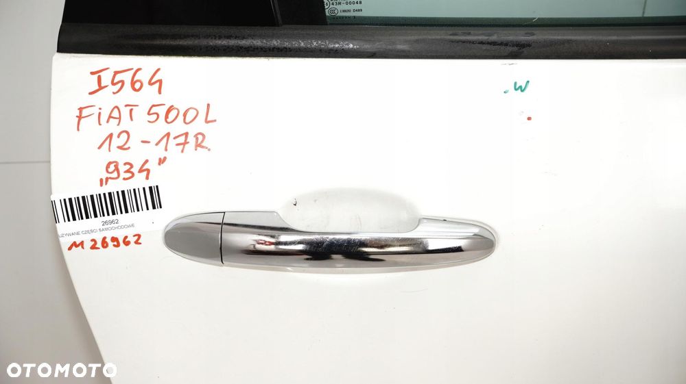 DRZWI PRAWY TYŁ FIAT 500L 12-17R 934 - 5