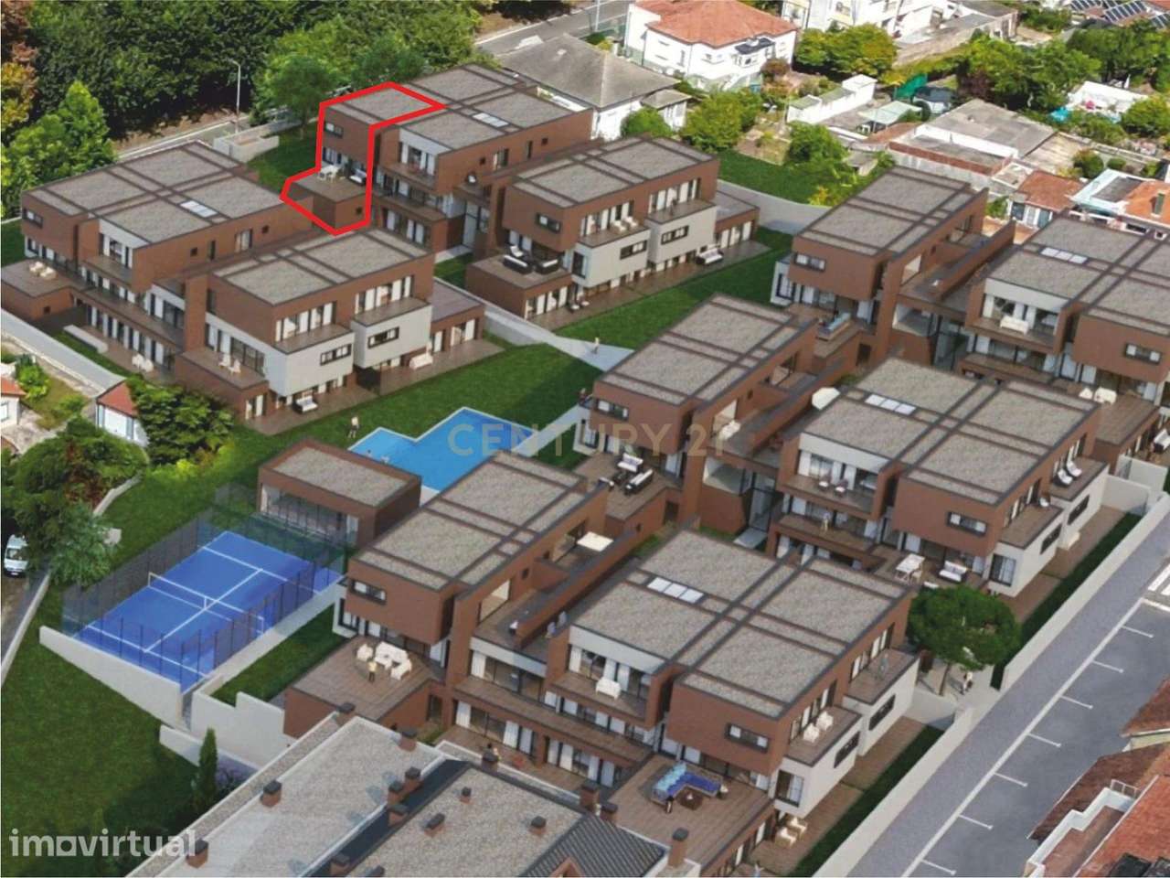 T3 Duplex para venda no Porto,  Ramalde. Conomínio fechado. - Grande imagem: 3/12
