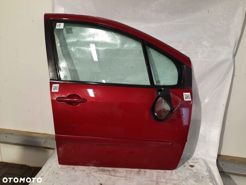 + DRZWI PRZÓD PRZEDNIE PRAWE RENAULT MODUS TEB76 BORDO BORDOWE - 1