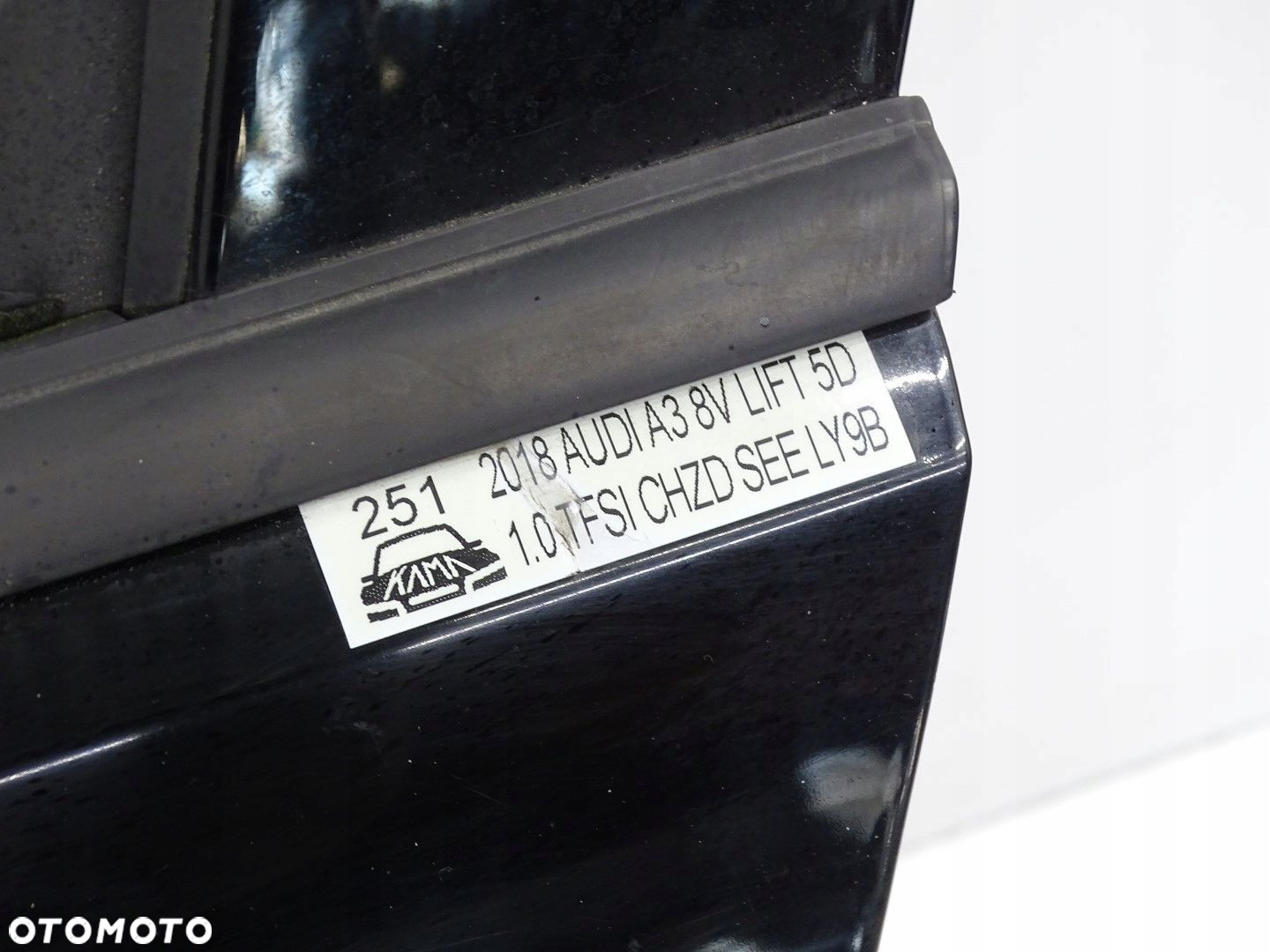 DRZWI LEWE LEWY PRZÓD PRZEDNIE AUDI A3 8V LIFT  5D 5-DRZWI  CZARNE LY9B - 15