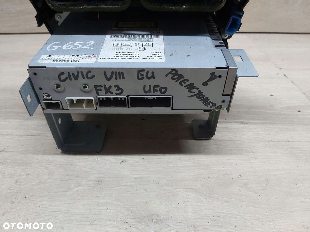 Honda Civic VIII 8 UFO radio CD radioodtwarzacz 39100-SMG-G016 - 4
