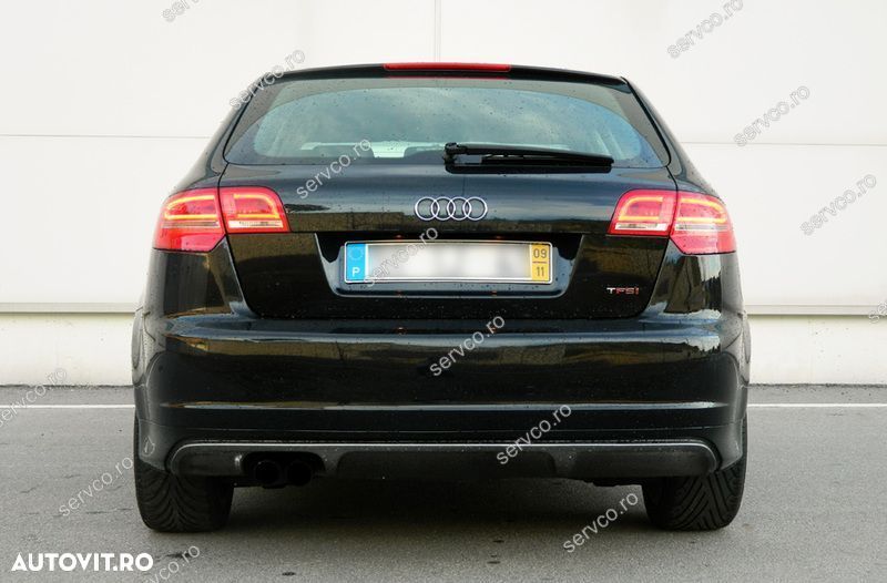 Prelungire lip buza tuning sport bara spate Audi A3 8P Sportback S3 v2 - 4