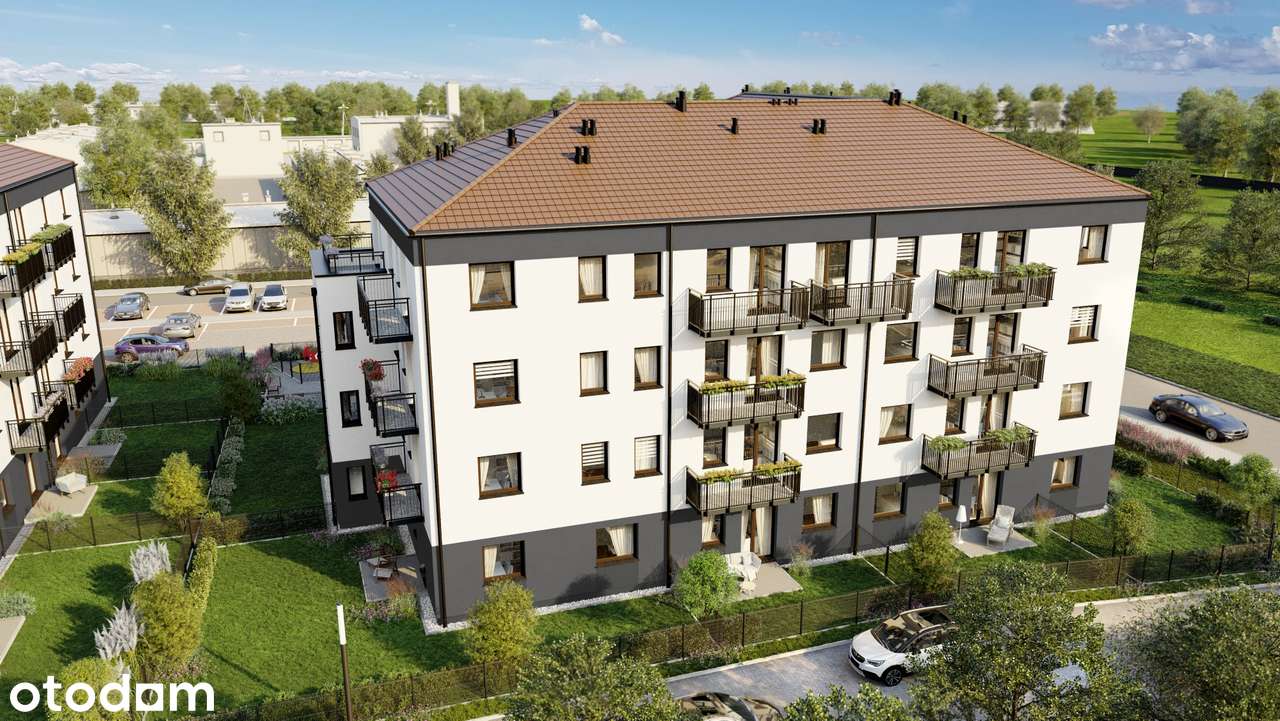 ostanie w tym rozkładzie - 2 pokoje + balkon