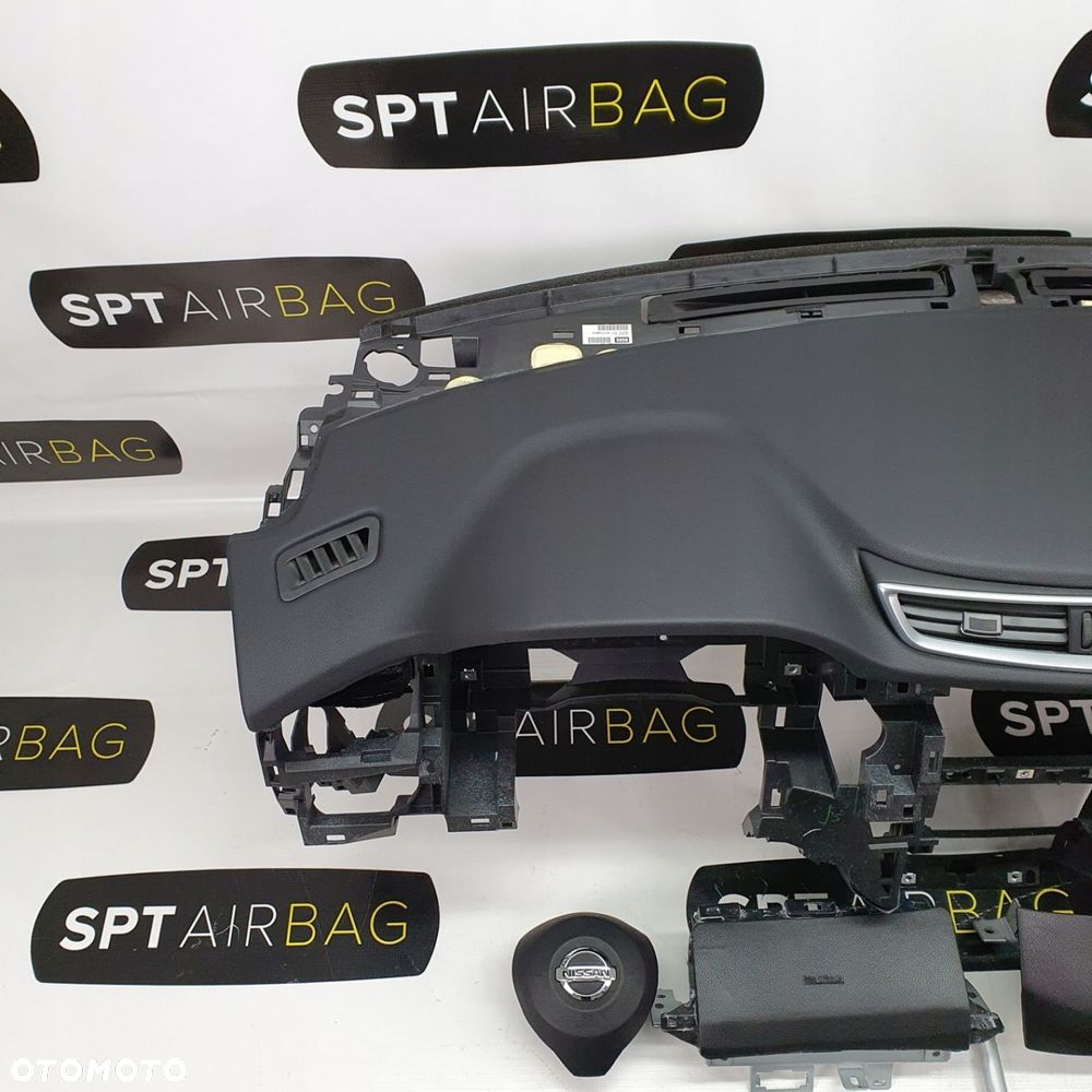 NISSAN ROGUE DESKA ROZDZIELCZA KONSOLA KOKPIT PULPIT PODUSZKI AIRBAG AIR BAG PASY NAPINACZE KIT SET - 2