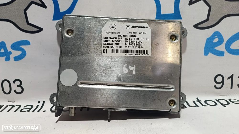 CENTRALINA MODULO ELETRONICO BLUETOOTH TELEFONE MERCEDES BENZ CLASS CLK C209 W209 A2118702726 2118702726 UH03MM01PV CLASS ML W163 C W203 VITO MISTO W639 E W238 S W220 E W211 - 2