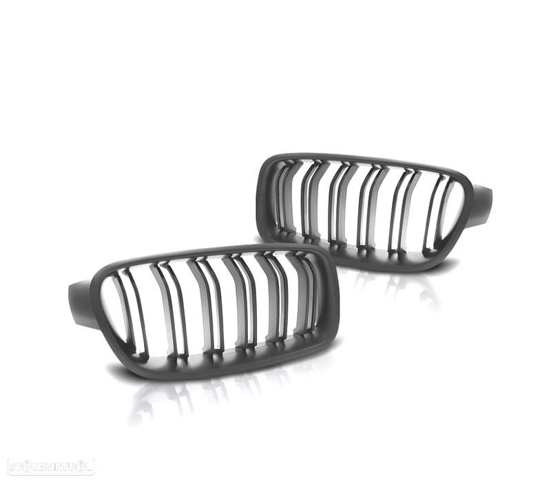GRELHA FRONTAL BMW F30 F31 11- LOOK M3 PRETO FOSCO - 5