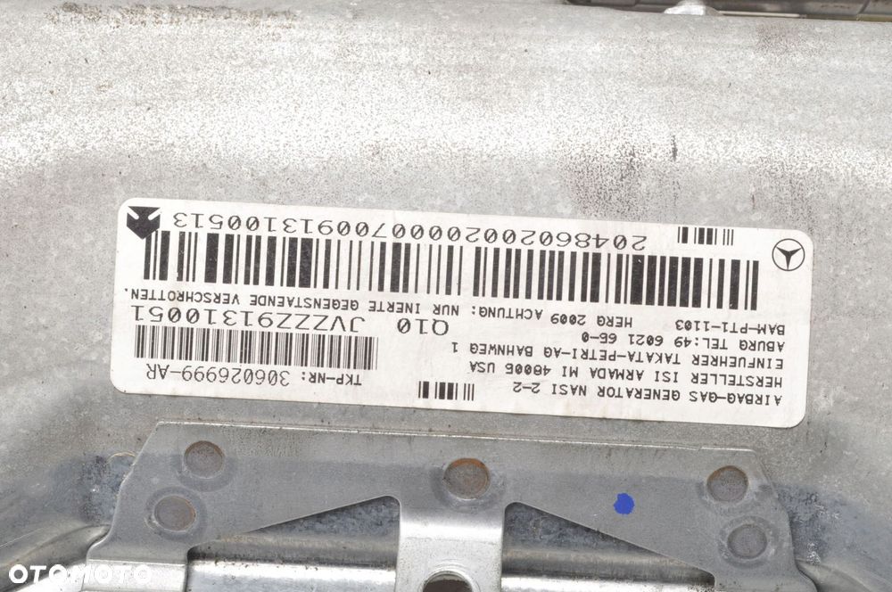 MERCEDES W204 PODUSZKA KOLANOWA 306026999 - 4