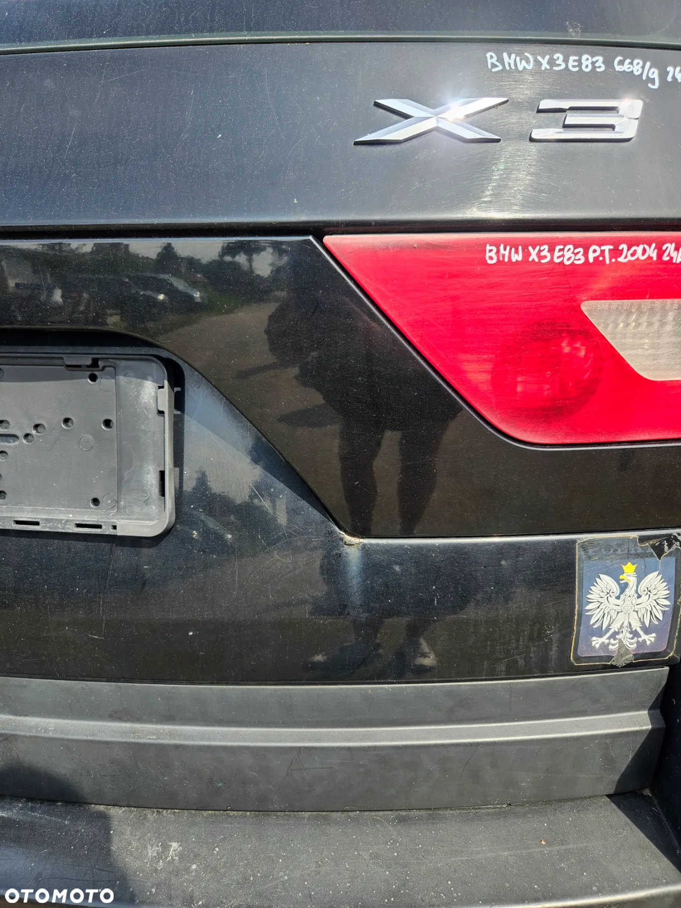 BMW X3 E83 KLAPA BAGAŻNIKA 668/9 - 6