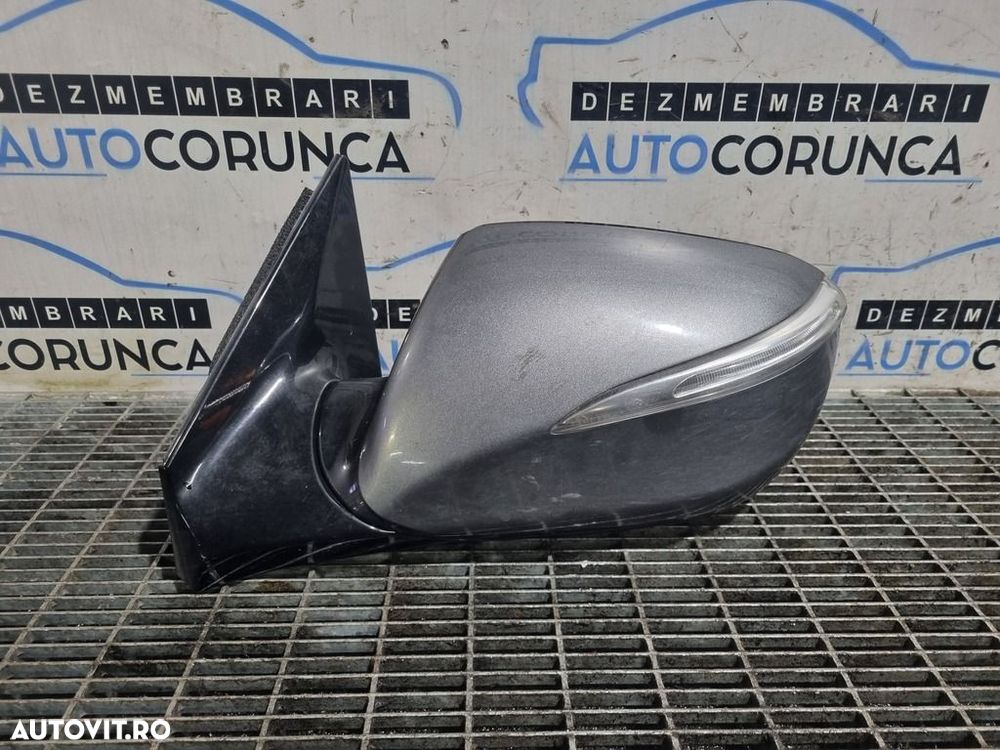 Oglinda stanga Hyundai Santa Fe 3 2012 - 2016 4 Usi GRI (1193) Rabatabile - 1