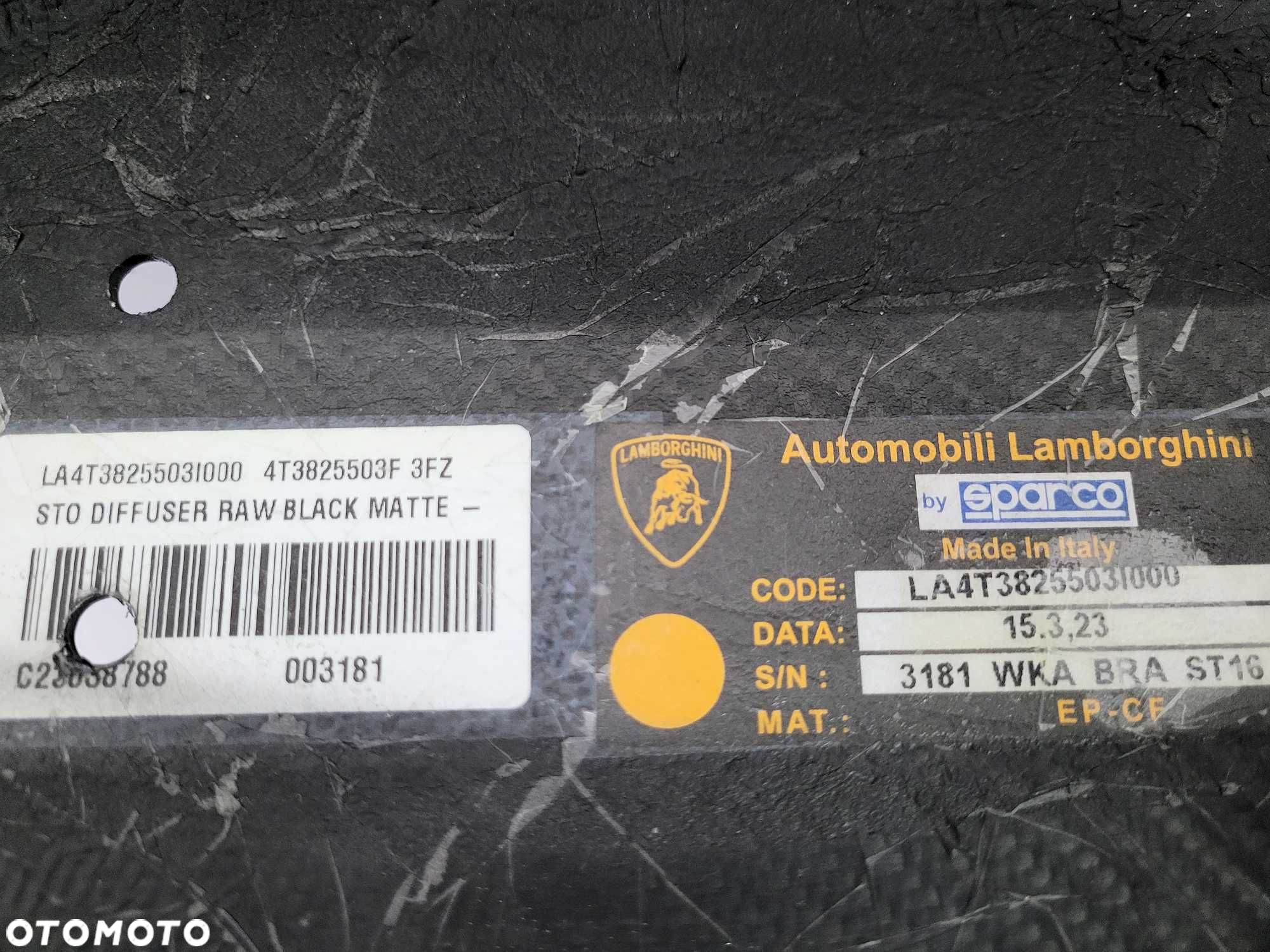 Lamborghini Huracan STO - dyfuzor spoiler zderzak tylny tył CARBON - 4