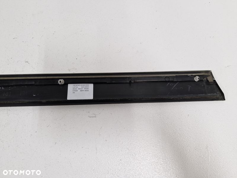INFINITI EX30D EX30 LISTWA NAKŁADKA DRZWI PRAWY PRZÓD PRAWA CHROM 80870-1BA0A - 9