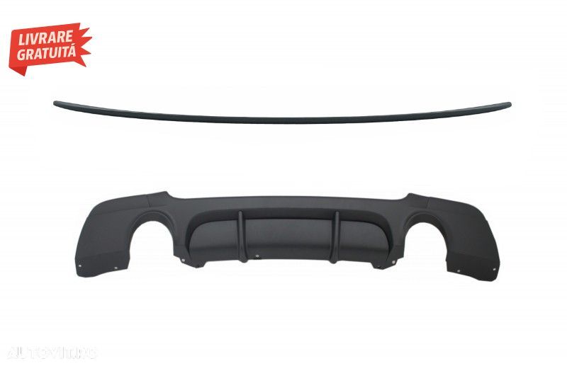 Difuzor Bara Spate Cu Eleron Portbagaj BMW Seria 3 E92 E93 (2006-2013) M Design- livrare gratuita - 1