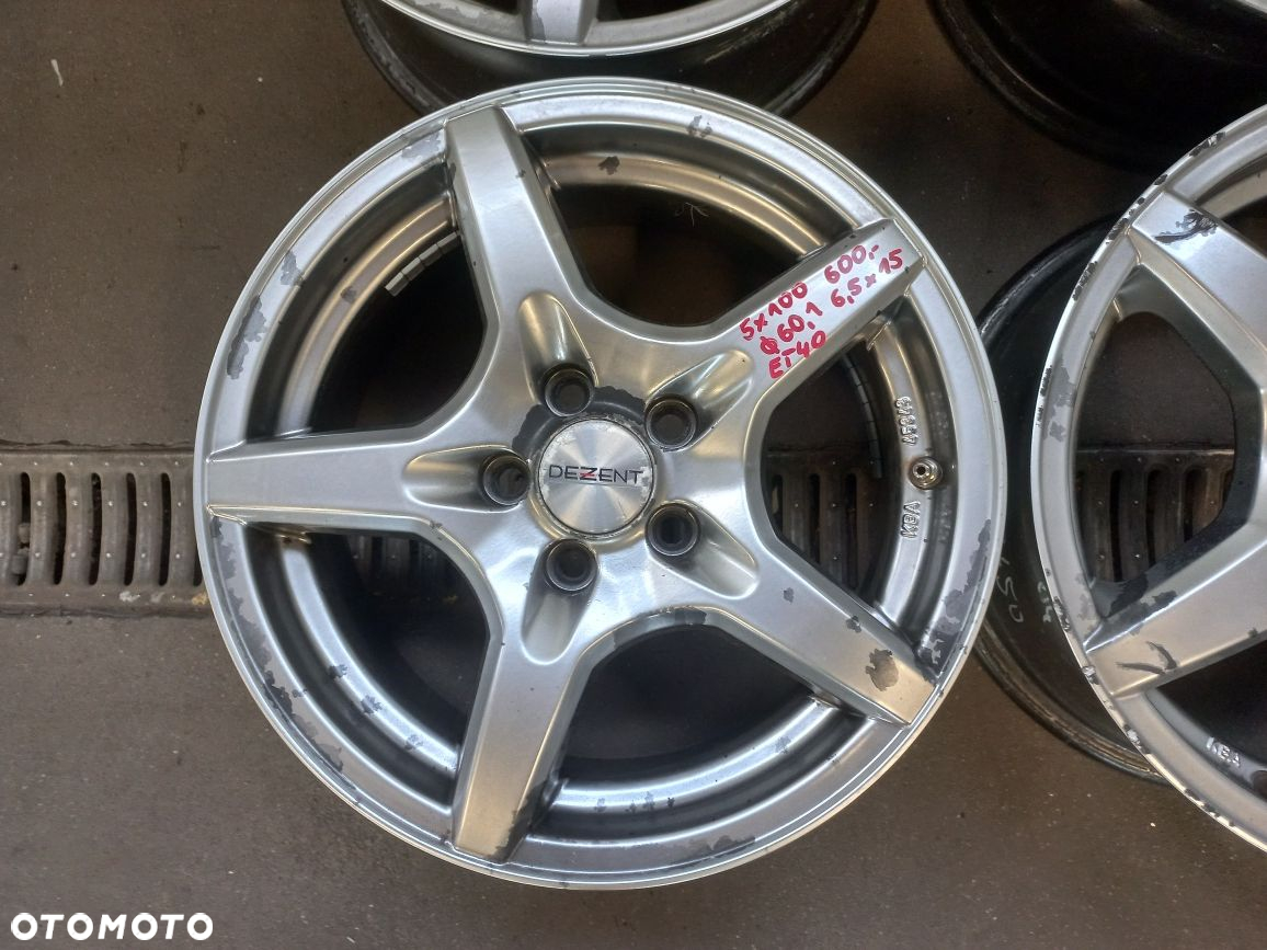 Felgi aluminiowe 15" 5x100 do VW Polo, Skoda Fabia, Seat Ibiza - 5