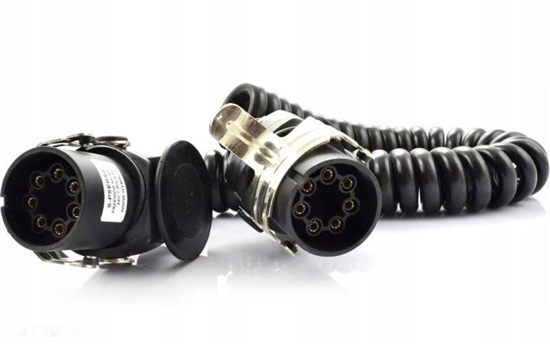 przewód spiralny ebs 24v 7 pinowy 24v 4m 2x2,5mm naczepa ciężarowka - 2