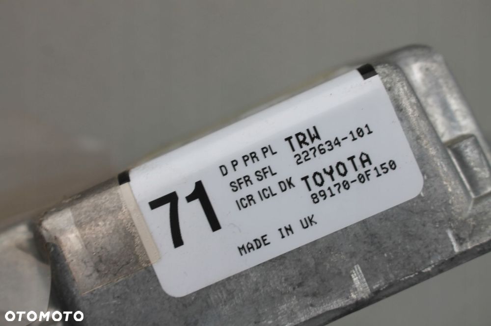 moduł sterownik poduszek airbag toyota verso 09-18 - 4