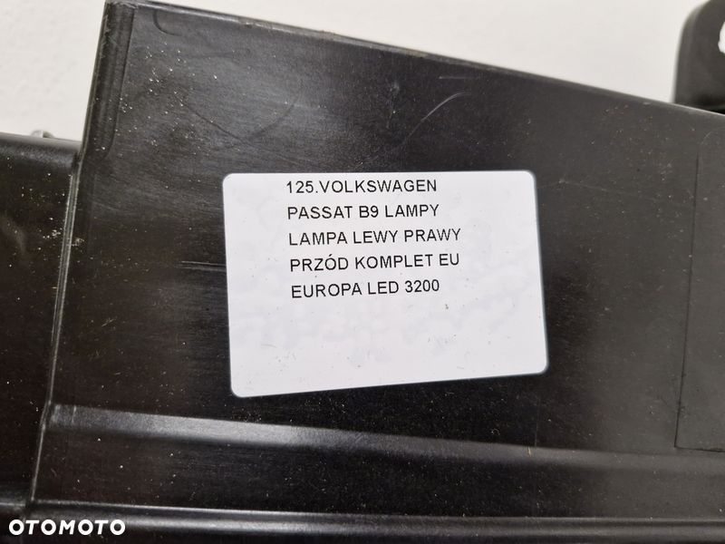 volkswagen passat b9 lampa lewy przód prawy przód reflektor led eu komplet - 9