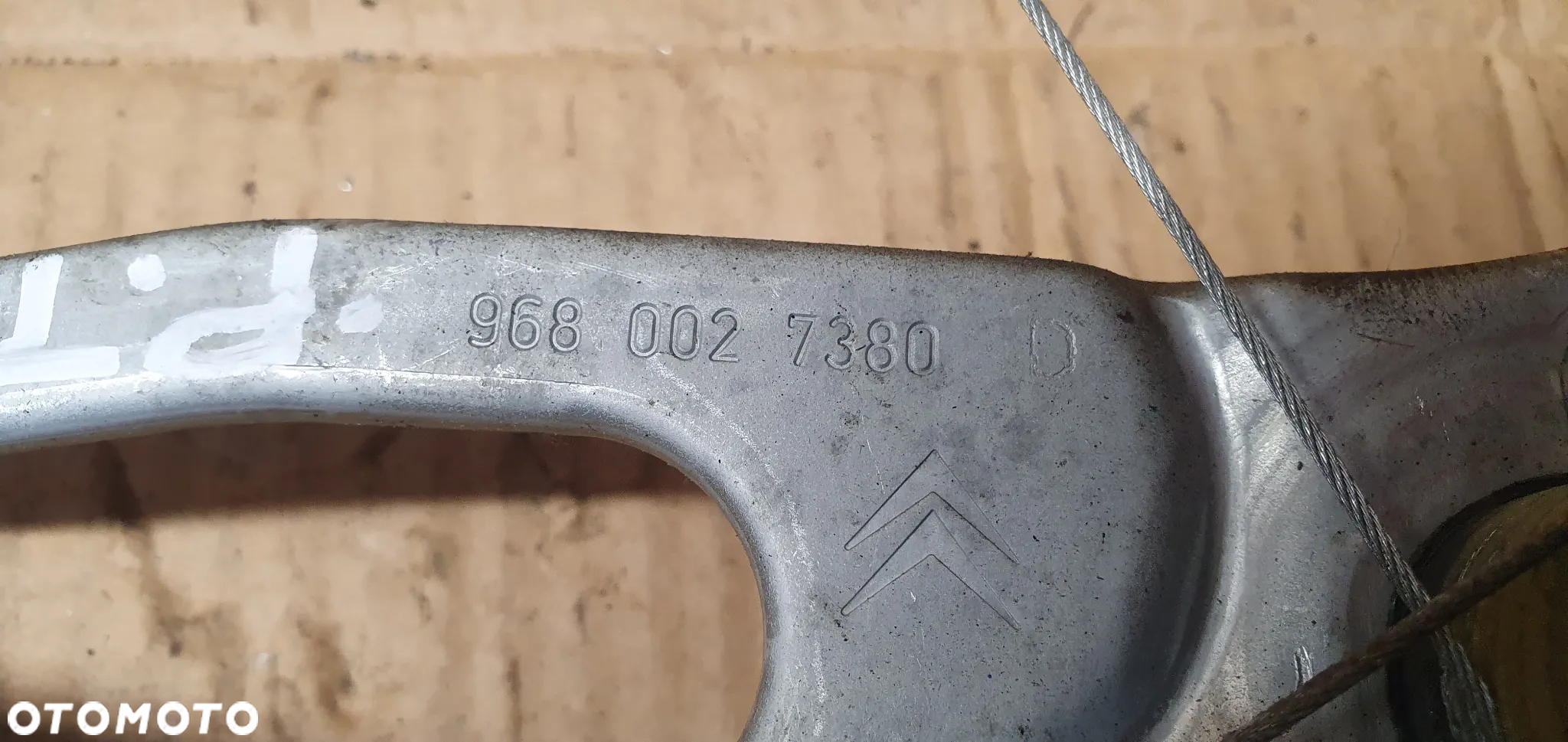 Mechanizm podnośnik szyby prawy tył Citroen C3 I 9680027380 - 5