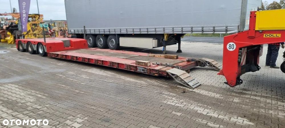 Doll DOLL naczepa 3 osiowa typu tiefbett, odpinany balkon, rozciągana - 5