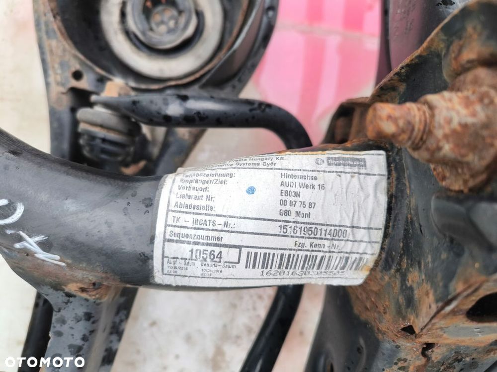 SANKI WÓZEK TYŁ BELKA KOMPLET AUDI A3 8V SEDAN VW SEAT 3Q0505315L - 10