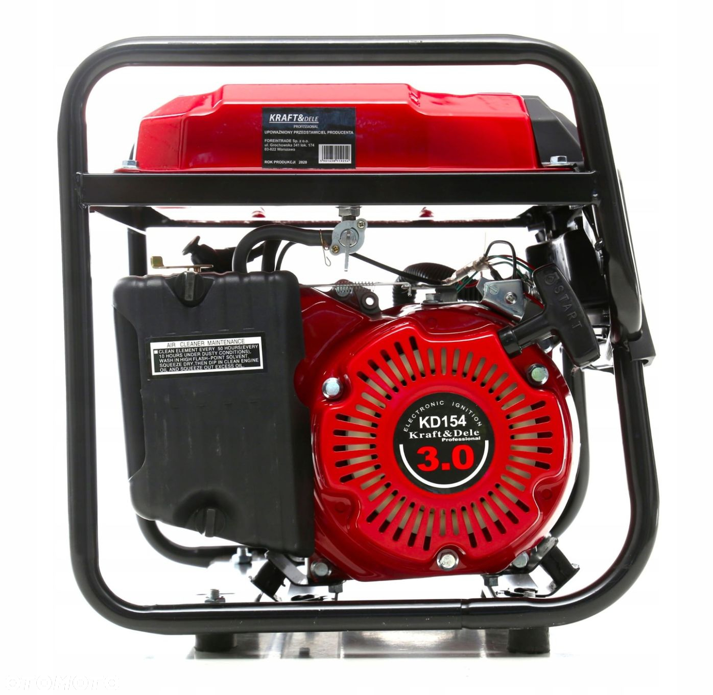 KRAFTDELE AGREGAT PRĄDOTWÓRCZY GENERATOR PRĄDU 12/230V 1500W 3KM KD146 - 7