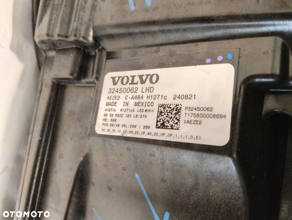 volvo ex90 full led komplet lamp przód 32450062/ 32450063 - 7