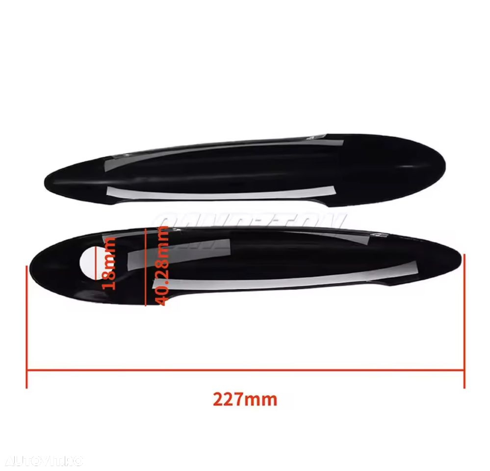 Ornament Ornamente Manere Negru Lucios Maner Mini Cooper R50 R53 R56 - 2