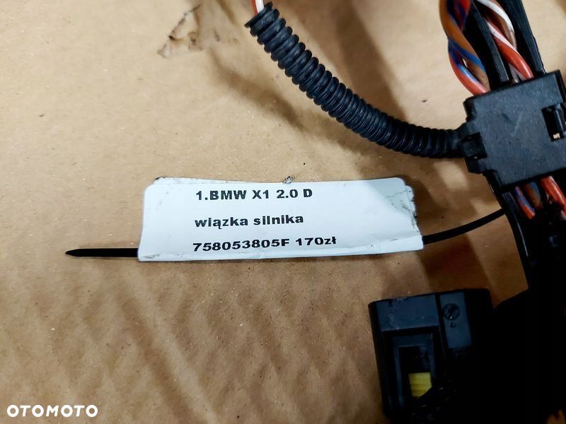 bmw x1 e84 2.0 d wiązka silnika instalacja 758053805f bmw x1 e84 diesel - 2