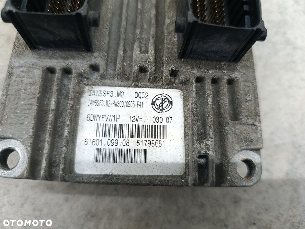 KOMPUTER, STEROWNIK FIAT GRANDE PUNTO 51798651  61601.099.08 1.4 8V - 1